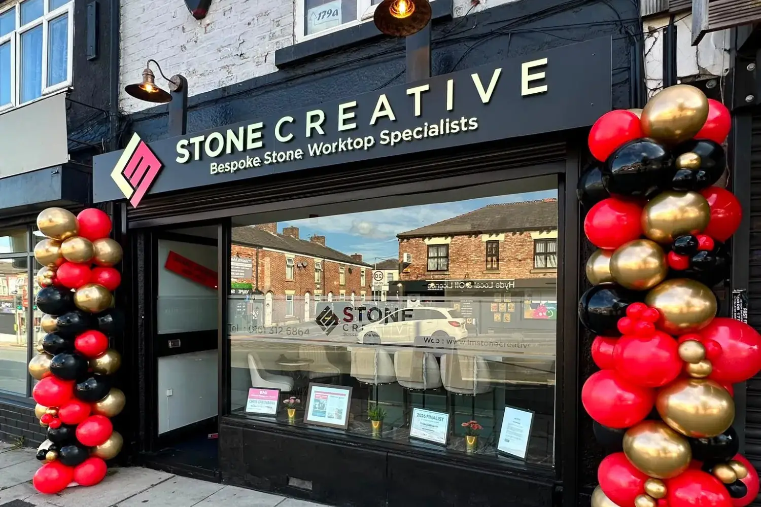 The LM Stone Creative showroom on Market Street, Hyde